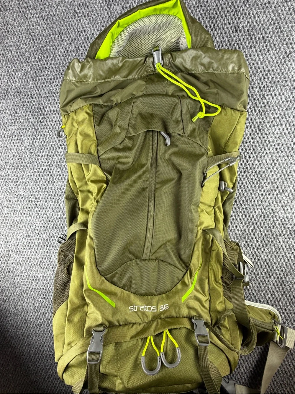 Osprey Stratos 36 Hiking Backpack Green SzM/L AirSpeed Rucksack+New KUIU Bladder